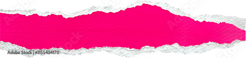 Pink and White Painted Ripped Paper Piece
