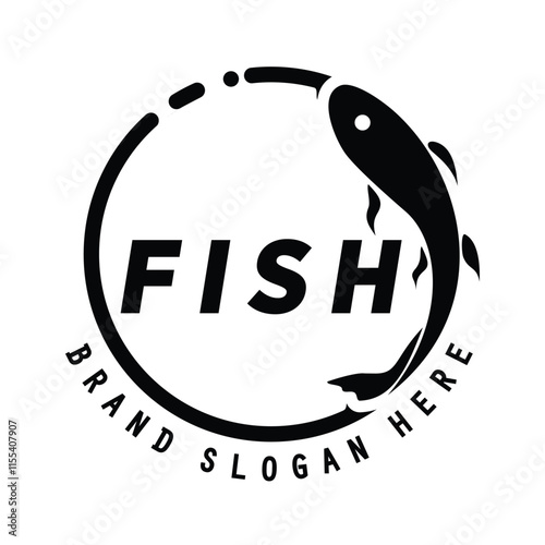 Fish Koi FIsh Fishing Logo