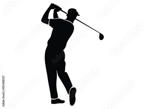 golf player silhouette