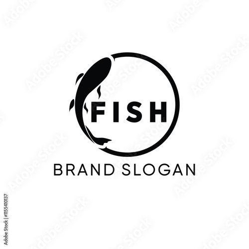 Fish Koi FIsh Fishing Logo