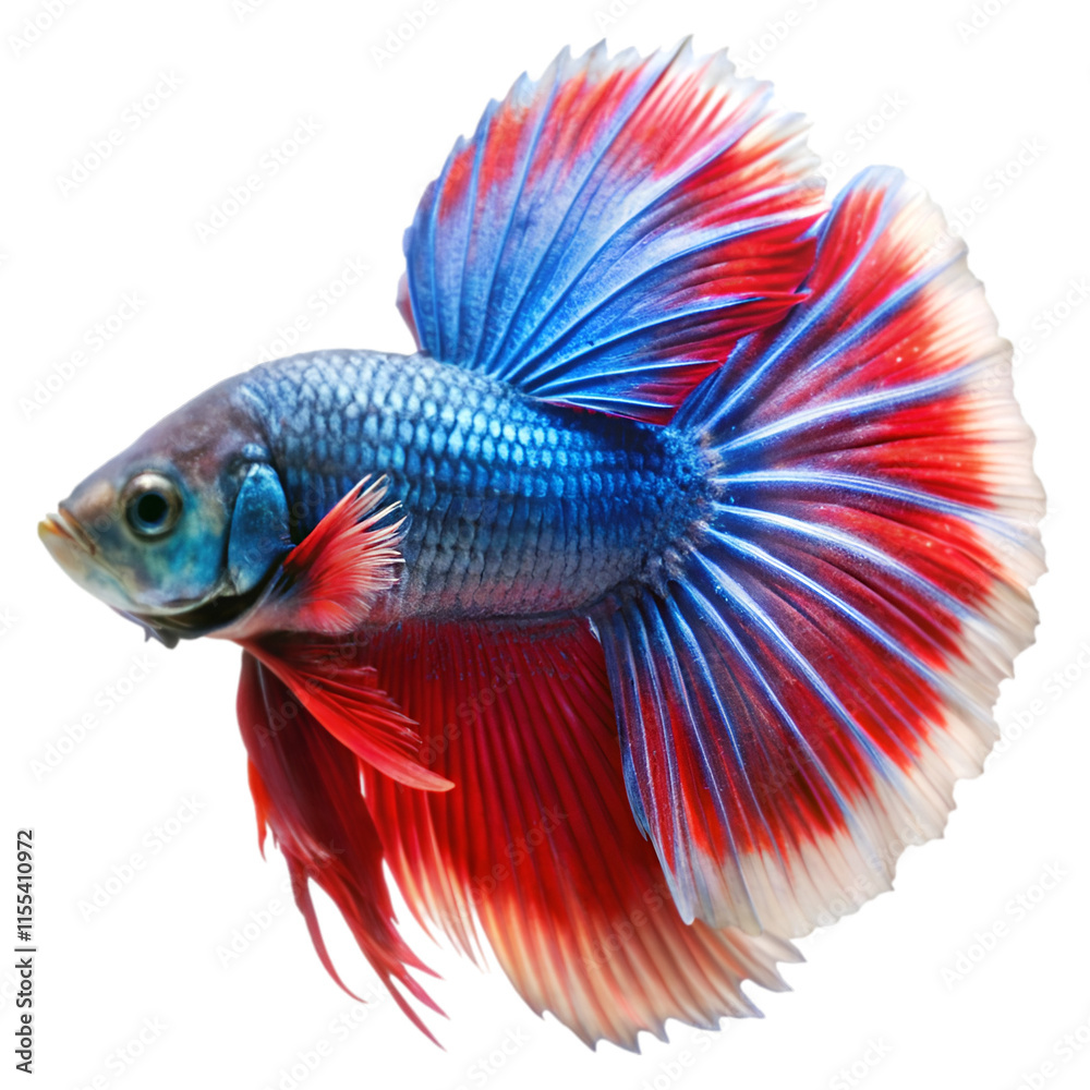 Fototapeta premium Betta fish isolated on transparent background