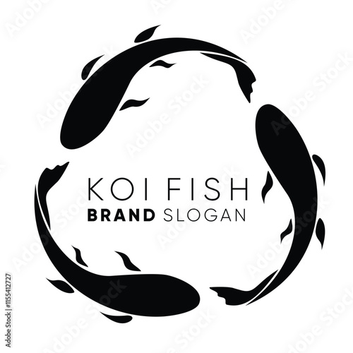Fish Koi FIsh Fishing Logo