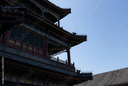 Grand Opera building in Dehe Garden, Summer Palace, Beijing, China photo