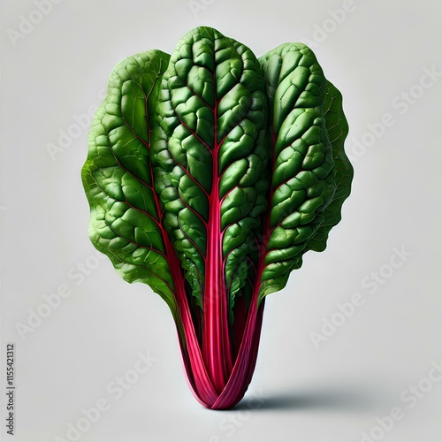 Swiss Chard Isolated on White Background photo