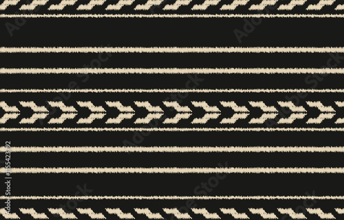 Ethnic abstract ikat art. Aztec ornament print. geometric ethnic pattern seamless  color oriental.  Design for background ,curtain, carpet, wallpaper, clothing, wrapping, Batik, vector illustration.