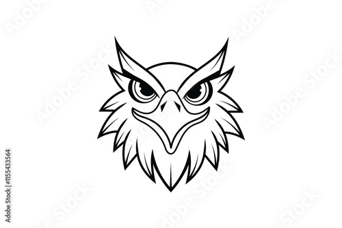 Eagle Head Silhouette Vector Design