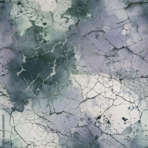 Generated imageAbstract Grunge and rough texture. Seamless Distress cracking pattern. Cool tone Grey color background photo