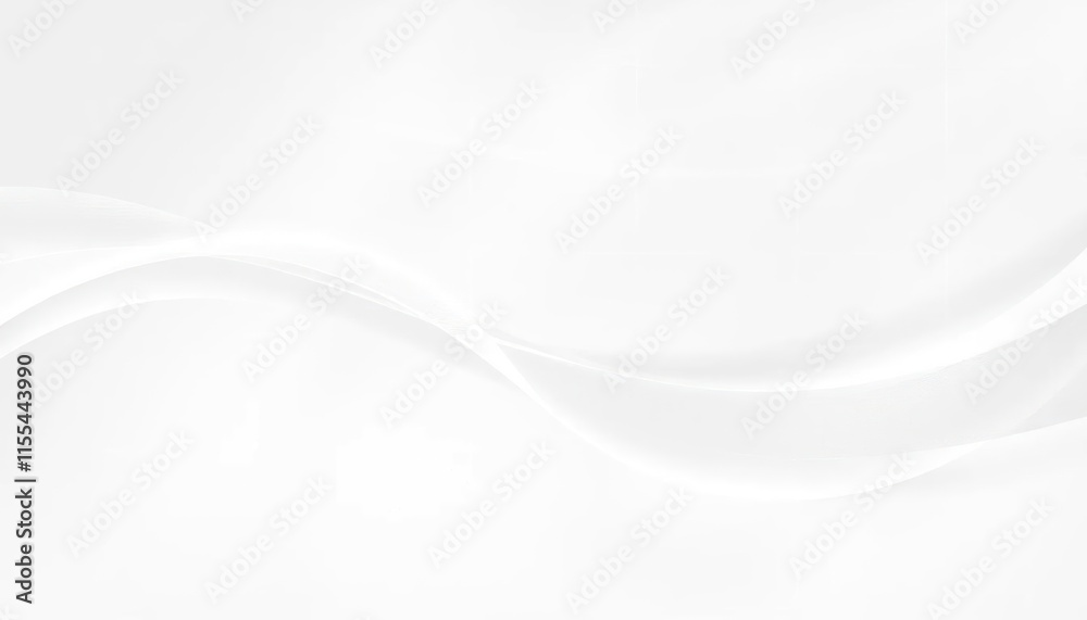Obraz premium White Satin Texture with Soft Folds Creating a Luxurious and Minimalistic Design