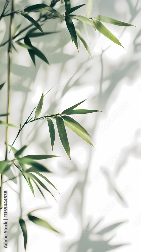 Fototapeta premium Traditional Chinese bamboo texture illustration poster background