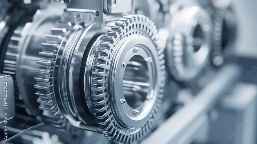 Advanced Machinery with Bright Lighting and Clean Background Advanced Machinery with Bright Lighting and Clean Background