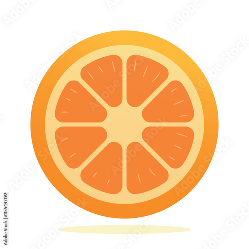 Orange Fruit vector Illustration, lemon orange icon vector, orange fruits