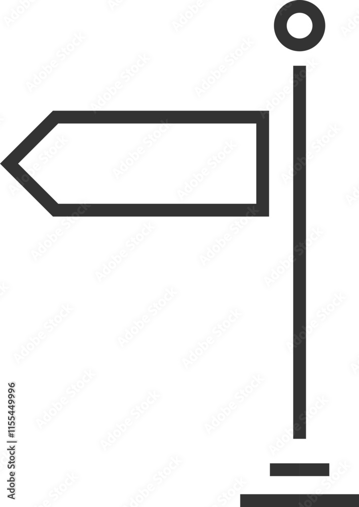 Obraz premium Set of Directional Signpost Icons