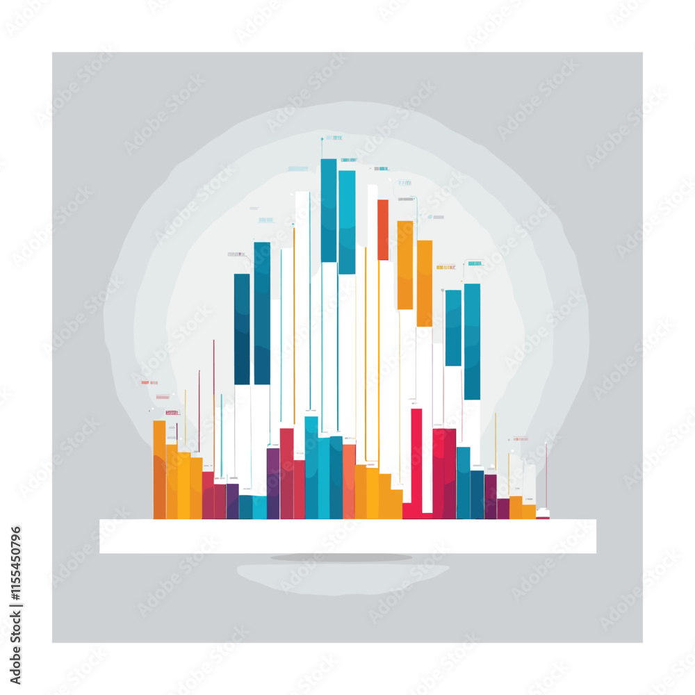 Fototapeta premium Vector Illustrations of Finance Icons: Your Key to Financial Literacy