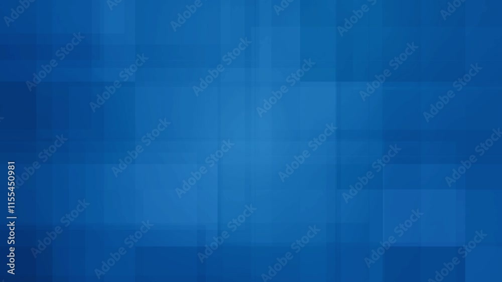 Loopable Blue Background with Overlapping Squares, Rectangles and Dynamic Geometric Layers - Mosaic Patterns and Vibrant Visual Loopable Blue Background with Overlapping Squares, Rectangles and Dynamic Geometric Layers - Mosaic Patterns and Vibrant Visual