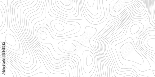 Topographic map patterns, topography line map.Abstract geometric topographic contour map background.Luxury black abstract line art. 