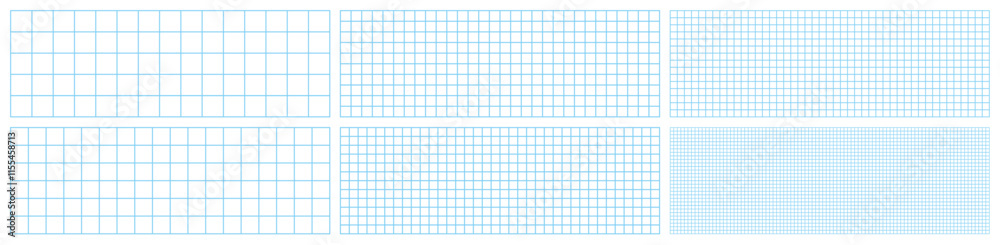 Grid Backgrounds Web graphics Set,Notebooks on grid paper