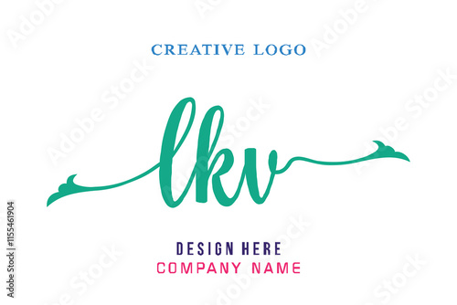 LKV lettering logo is simple, easy to understand and authoritative