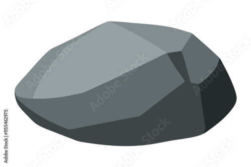 Rock flat vector