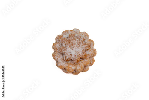 Handmade Christmas Cookies on a White Background – Festive Holiday Baking and Seasonal Treats