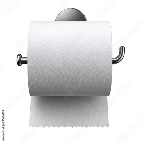 Toilet paper roll isolated on transparent background png