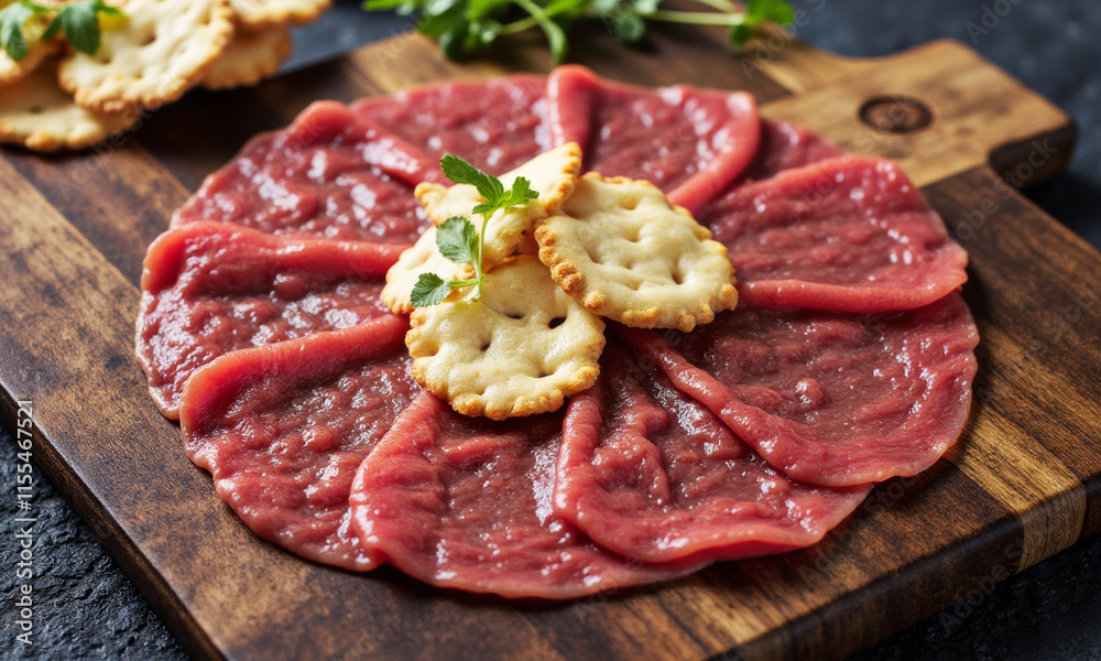 Beef Carpaccio with Parmesan Crisps Beef Carpaccio with Parmesan Crisps