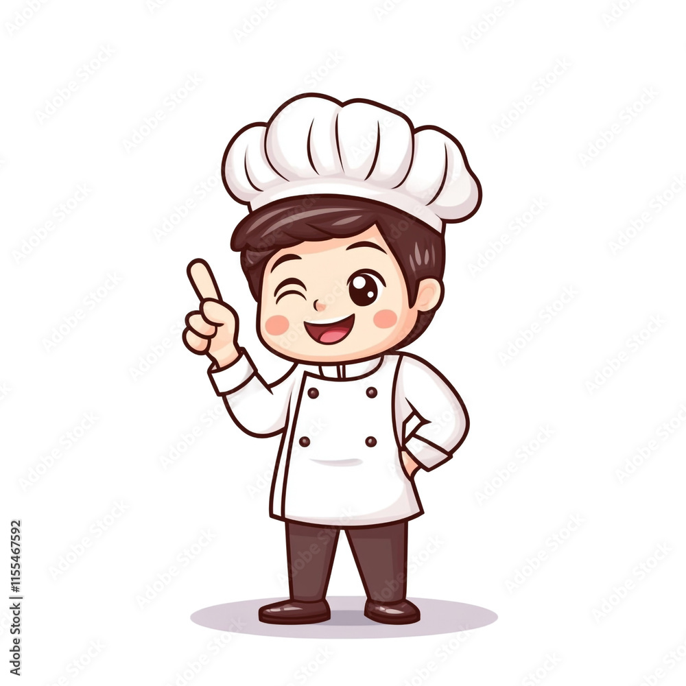 Adorable Cartoon Chef: Culinary Whiz Kid Adorable Cartoon Chef: Culinary Whiz Kid