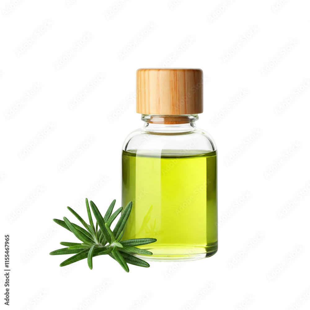 Rosemary essential oil in a bottle isolated on transparent background png Rosemary essential oil in a bottle isolated on transparent background png