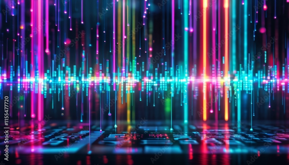 Hi-tech style abstraction. Cyberspace background. Bokeh effect. Big data concept. Hi-tech style abstraction. Cyberspace background. Bokeh effect. Big data concept.
