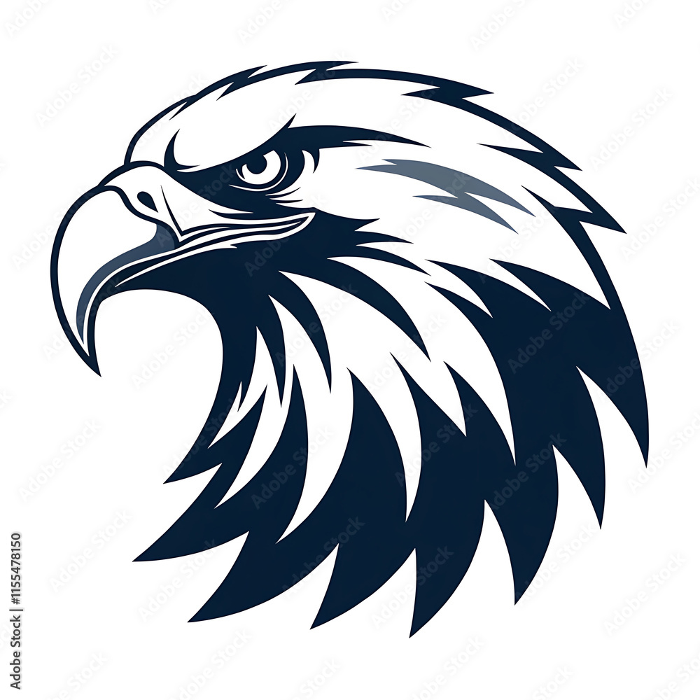 eagle head logo silhouette vector art illustration eagle head logo silhouette vector art illustration