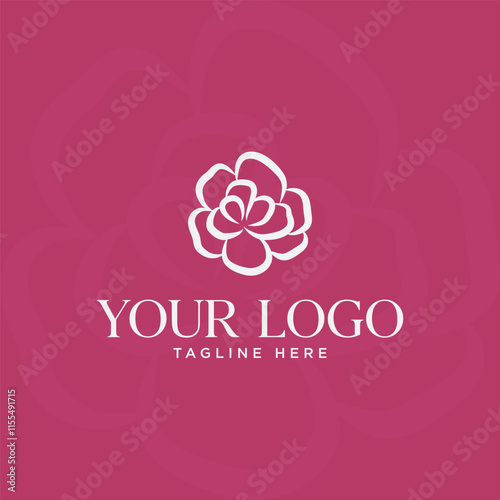 A floral logo that gives off a soft feel.
