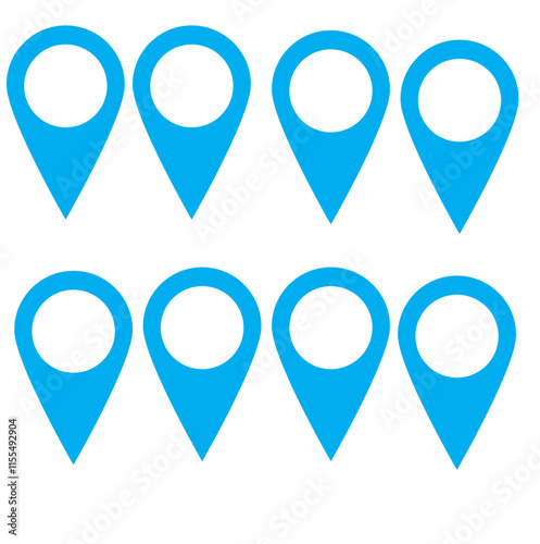 Free Download Pin icon vector. Location icon. Map pointer icon - GFXLoad