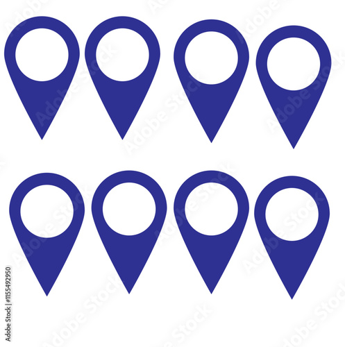 Free Download Pin icon vector. Location icon. Map pointer icon - GFXLoad