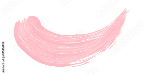 Horizontal pink brush strokes on transparent background.