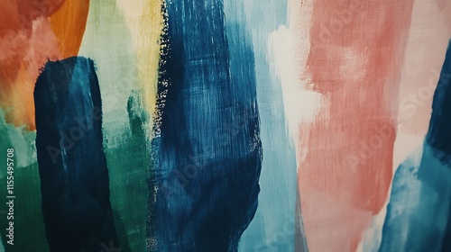 Abstract stop-motion animation with earthy brushstrokes and water bloom effects on paper canvas