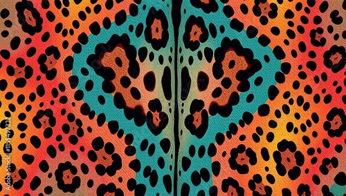 Multicolored Leopard Print Pattern