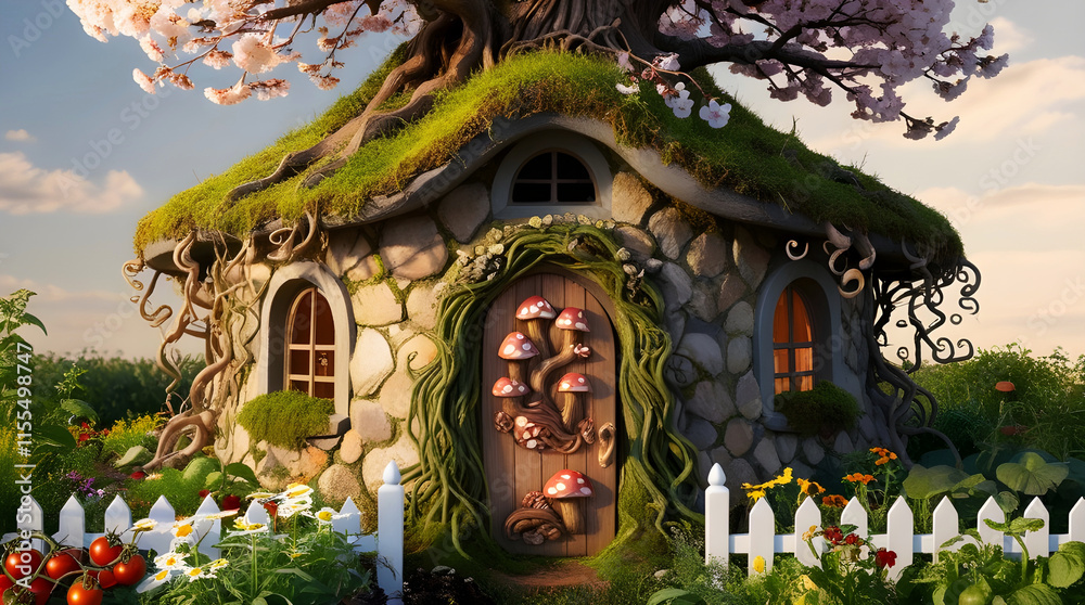 Fototapeta premium garden in the garden background 