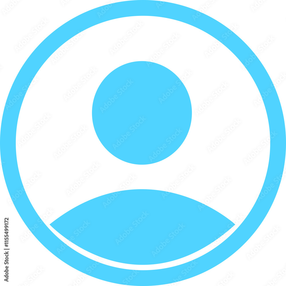Profile user icon. Person profile avatar with account symbol. Blue Flat and line vectors isolated on transparent background. Icons for applications and communication. Social media concepts. Profile user icon. Person profile avatar with account symbol. Blue Flat and line vectors isolated on transparent background. Icons for applications and communication. Social media concepts.