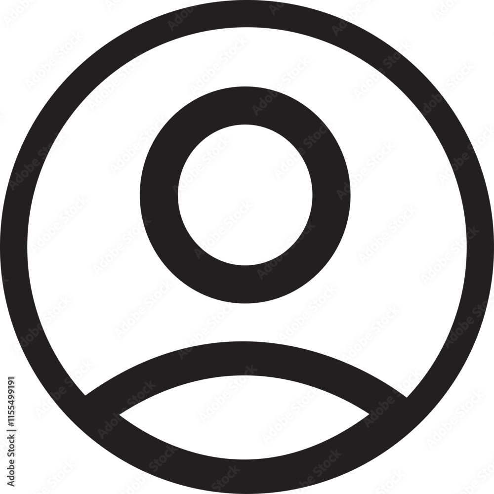 Profile user icon. Person profile avatar with account symbol. Black Flat vectors isolated on transparent background. Icons for applications and communication. Social media concepts. Profile user icon. Person profile avatar with account symbol. Black Flat vectors isolated on transparent background. Icons for applications and communication. Social media concepts.