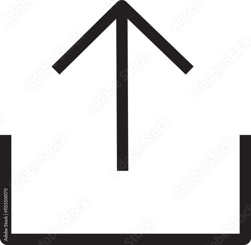 share icon. Share arrow link connection icon black line vector isolated on transparent background. External link web chain open link to attached website. Network sharing sign.