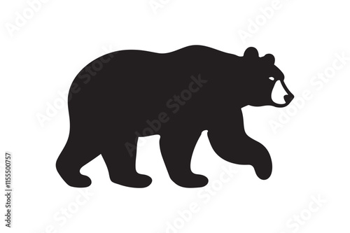 Bear vector silhouette artwork