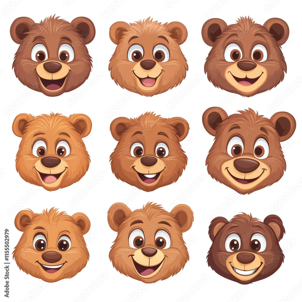 Nine Happy Brown Bears Collection Nine Happy Brown Bears Collection