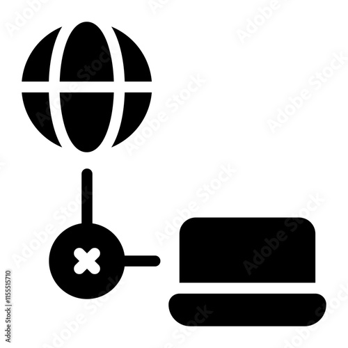disconnect glyph icon