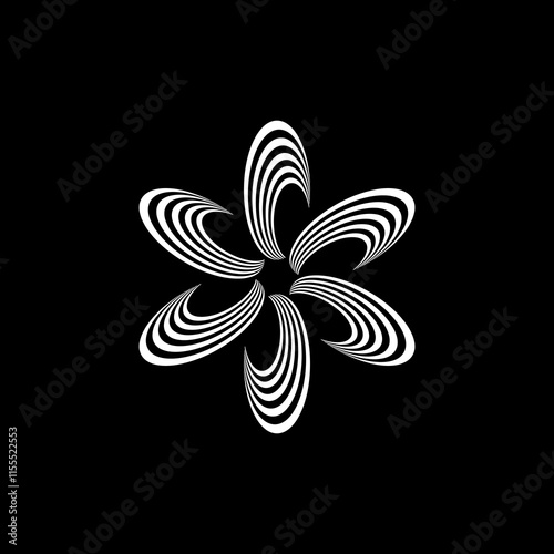 icon element abstrack flower