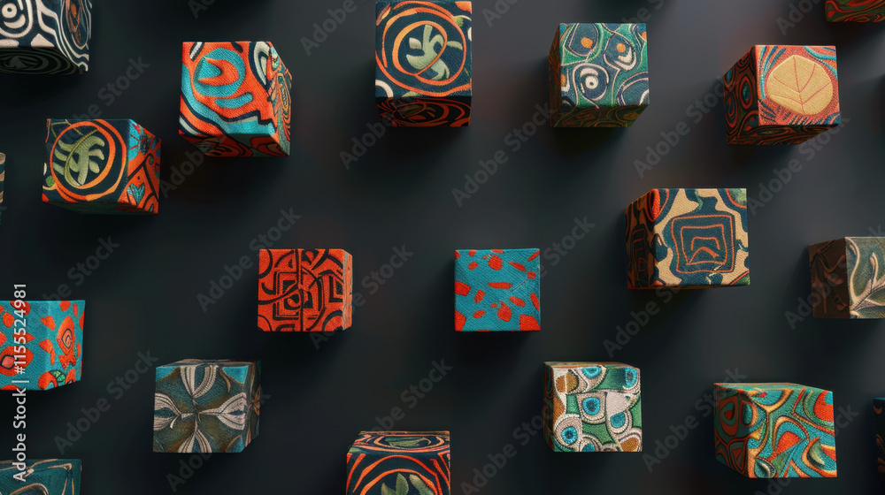 Fototapeta premium abstract geometric cube background