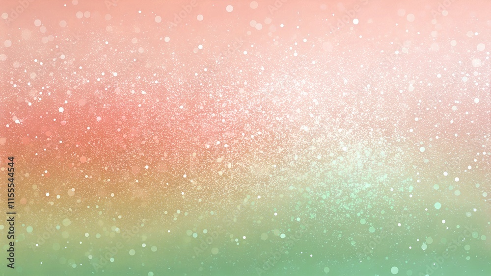 custom made wallpaper toronto digitalabstract background.  A soft glitter gradient blending pastel pink and green tones, creating a dreamy, sparkling effect. Ideal for festive or romantic designs.