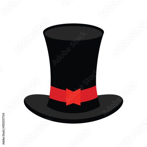 an elegant top hat vector.eps