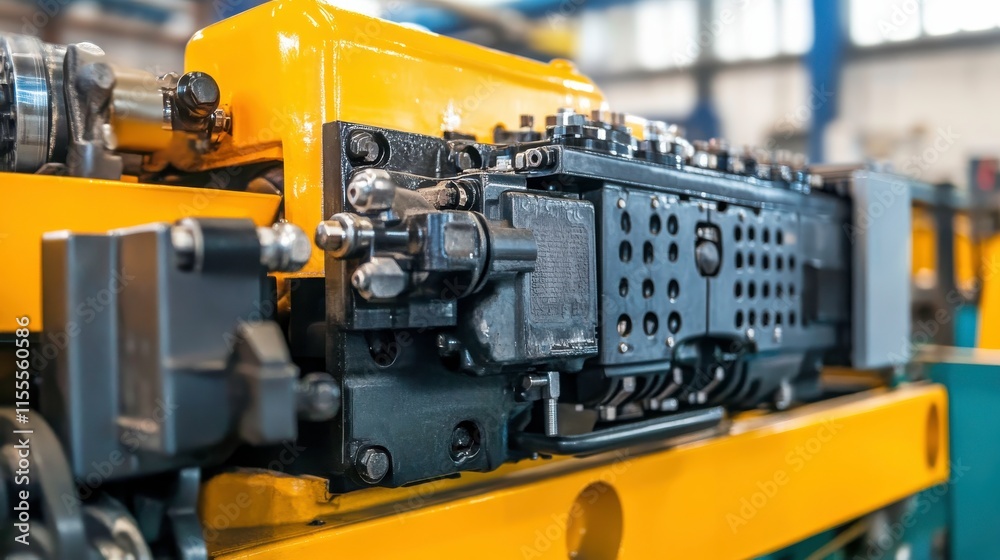 Modern Machinery with Advanced Technology and Bright Lighting