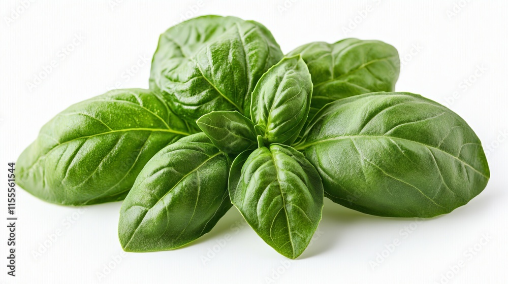 Close-up of Fresh Basil Leaves - Vibrant Green Herbs for Culinary Delights Close-up of Fresh Basil Leaves - Vibrant Green Herbs for Culinary Delights