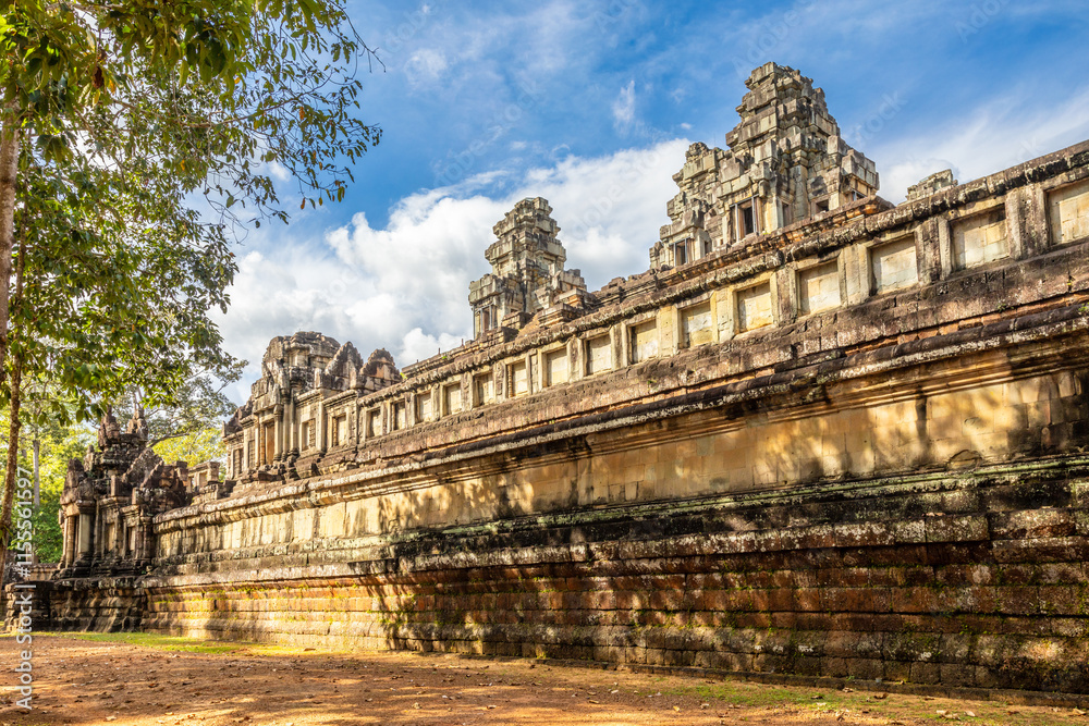 Ancient hindu Ta Keo khmer Shiva temple walls and towers, Angkor, Siem Reap, Cambodia Ancient hindu Ta Keo khmer Shiva temple walls and towers, Angkor, Siem Reap, Cambodia