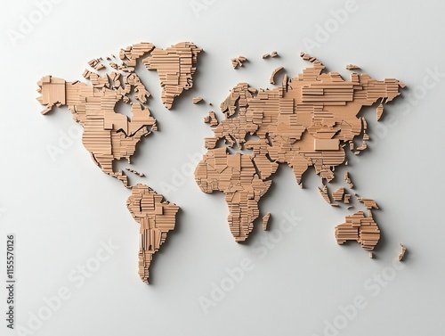 PMI data overlaid on a world map, representing global business confidence and economic outlook photo